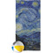 The Starry Night (Van Gogh 1889) Beach Towel w/ Beach Ball