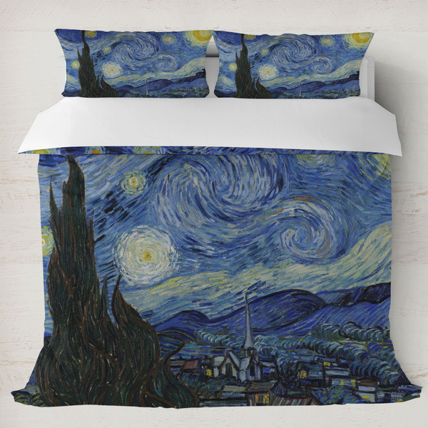 Custom The Starry Night (Van Gogh 1889) Duvet Cover Set - King