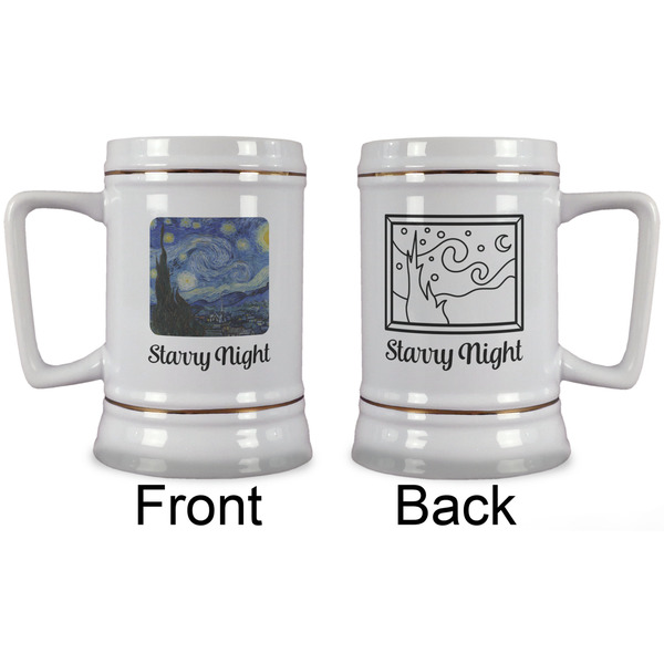 The Starry Night (Van Gogh 1889) Beer Stein - Approval