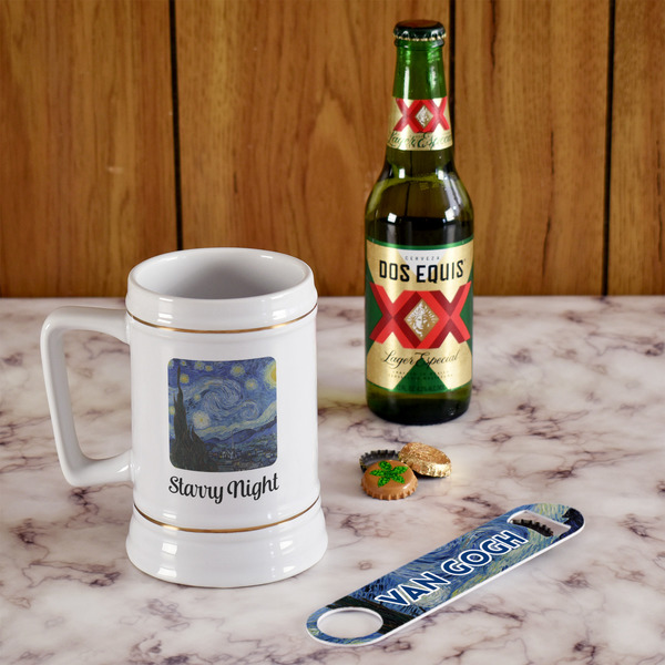 The Starry Night (Van Gogh 1889) Beer Stein - In Context