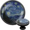 The Starry Night (Van Gogh 1889) Black Custom Cabinet Knob (Front and Side)