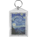 The Starry Night (Van Gogh 1889) Bling Keychain