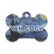 The Starry Night (Van Gogh 1889) Bone Shaped Dog ID Tag - Small