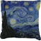 The Starry Night (Van Gogh 1889) Burlap Pillow 22"