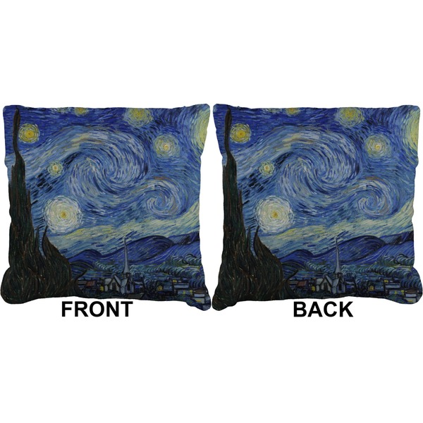 The Starry Night (Van Gogh 1889) Burlap Pillow Approval