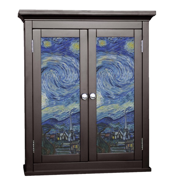 Custom The Starry Night (Van Gogh 1889) Cabinet Decal - Medium