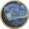 The Starry Night (Van Gogh 1889) Cabinet Knob - Gold - Front