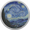 The Starry Night (Van Gogh 1889) Cabinet Knob - Nickel - Front