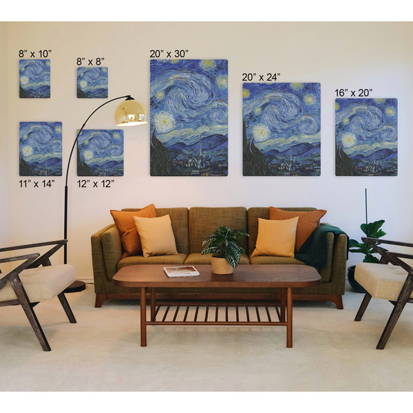 The Starry Night (Van Gogh 1889) Canvas Prints - Multiple Sizes