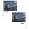 The Starry Night (Van Gogh 1889) Car Flag - 11" x 8" - Front & Back View