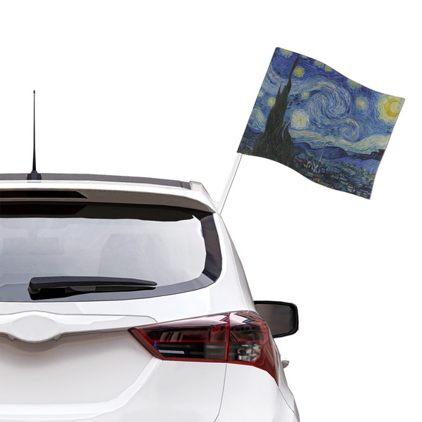 The Starry Night (Van Gogh 1889) Car Flag - Large - LIFESTYLE