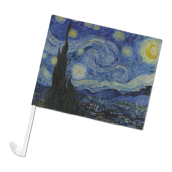 Custom The Starry Night (Van Gogh 1889) Car Flag