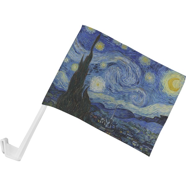 Custom The Starry Night (Van Gogh 1889) Car Flag - Small