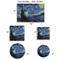 The Starry Night (Van Gogh 1889) Car Magnets - SIZE CHART