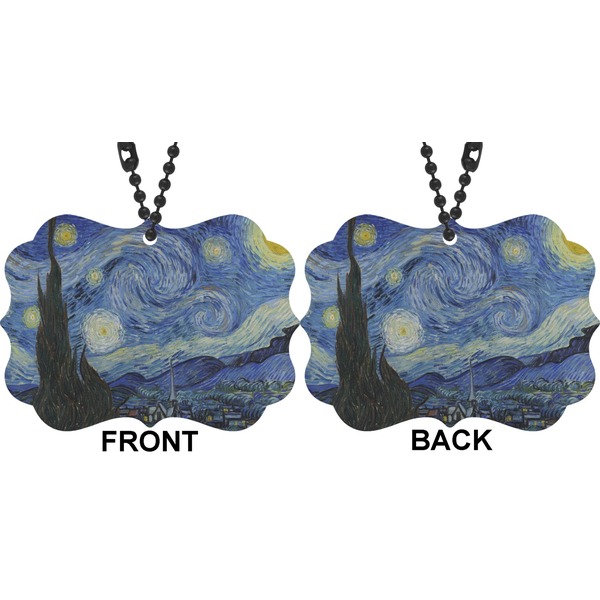 The Starry Night (Van Gogh 1889) Car Ornament (Approval)