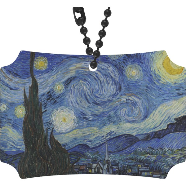 Custom The Starry Night (Van Gogh 1889) Rear View Mirror Ornament