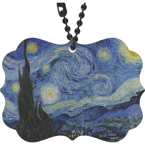 Custom The Starry Night (Van Gogh 1889) Rear View Mirror Decor