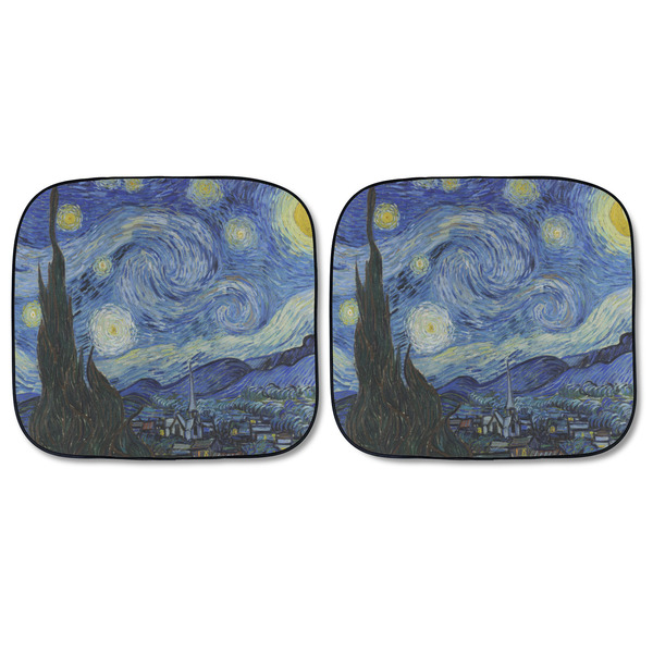 The Starry Night (Van Gogh 1889) Car Sun Shades - FRONT