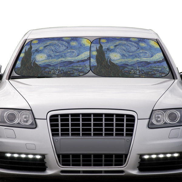 The Starry Night (Van Gogh 1889) Car Sun Shades - IN CONTEXT
