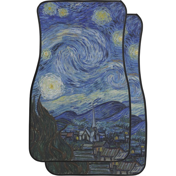 Custom The Starry Night (Van Gogh 1889) Car Floor Mats (Front Seat)