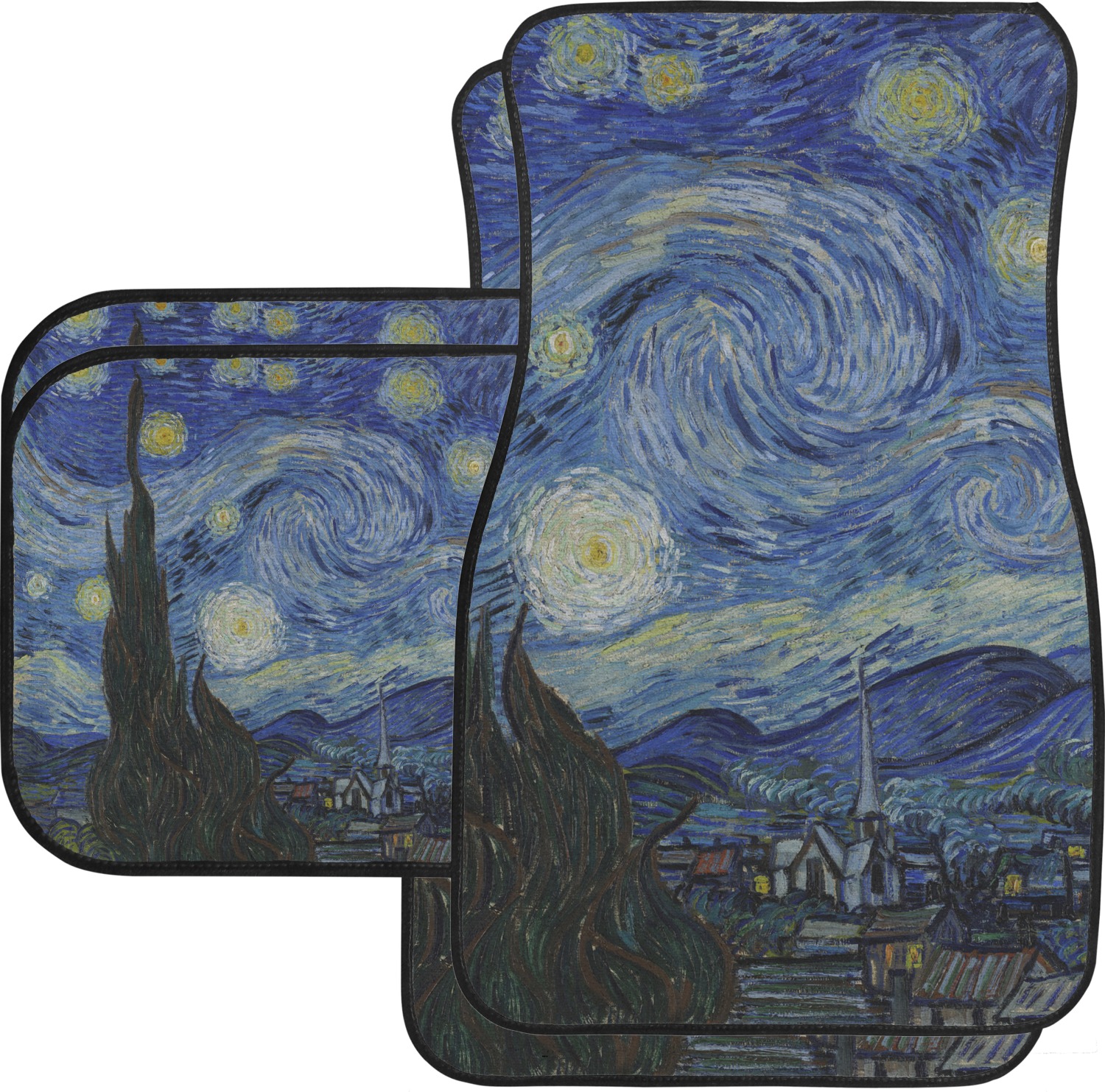 Custom The Starry Night (Van Gogh 1889) Car Floor Mats