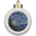 The Starry Night (Van Gogh 1889) Ceramic Ball Ornament