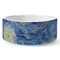 The Starry Night (Van Gogh 1889) Ceramic Dog Bowl - Medium - Front