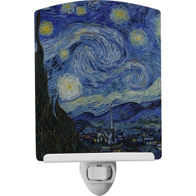 The Starry Night (Van Gogh 1889) Ceramic Night Light