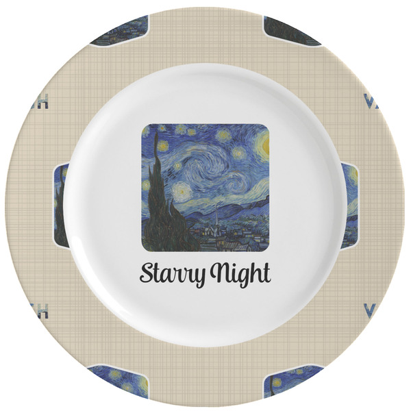 Custom The Starry Night (Van Gogh 1889) Ceramic Dinner Plates (Set of 4)