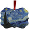The Starry Night (Van Gogh 1889) Christmas Ornament (Front View)