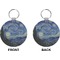The Starry Night (Van Gogh 1889) Circle Keychain (Front + Back)