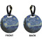 The Starry Night (Van Gogh 1889) Circle Luggage Tag (Front + Back)