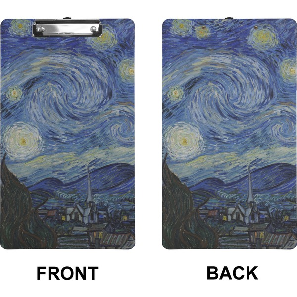 The Starry Night (Van Gogh 1889) Clipboard (Legal) (Front + Back)