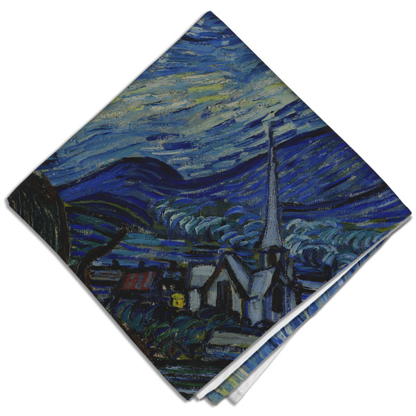 Custom The Starry Night (Van Gogh 1889) Cloth Dinner Napkin - Single