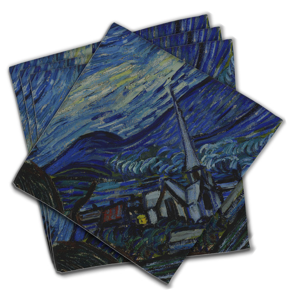 The Starry Night (Van Gogh 1889) Cloth Napkins - Personalized Dinner (PARENT MAIN Set of 4)