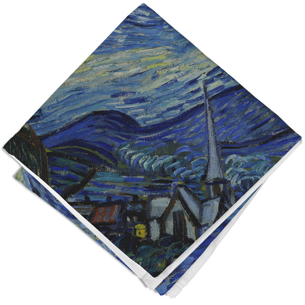 Custom The Starry Night (Van Gogh 1889) Cloth Napkin