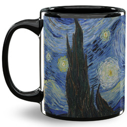 The Starry Night (Van Gogh 1889) 11 Oz Coffee Mug - Black