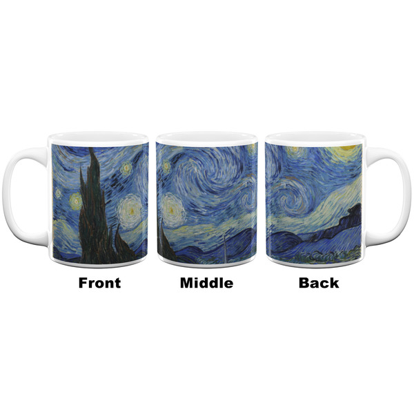 The Starry Night (Van Gogh 1889) Coffee Mug - 11 oz - White APPROVAL