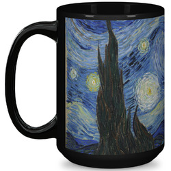 The Starry Night (Van Gogh 1889) 15 Oz Coffee Mug - Black