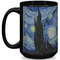 The Starry Night (Van Gogh 1889) Coffee Mug - 15 oz - Black Full