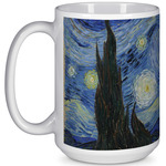 The Starry Night (Van Gogh 1889) 15 Oz Coffee Mug - White