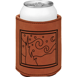 The Starry Night (Van Gogh 1889) Leatherette Can Sleeve - Double Sided