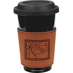 The Starry Night (Van Gogh 1889) Leatherette Cup Sleeve - Double Sided