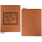 The Starry Night (Van Gogh 1889) Cognac Leatherette Portfolios with Notepad - Small - Single Sided- Apvl