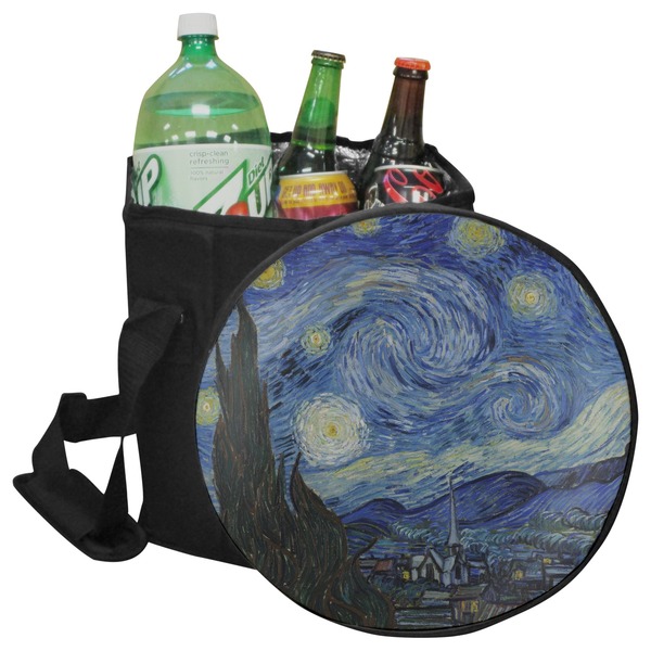 Custom The Starry Night (Van Gogh 1889) Collapsible Cooler & Seat