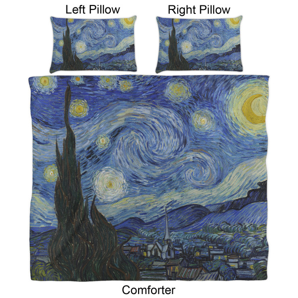 The Starry Night (Van Gogh 1889) Comforter Set - King - Approval