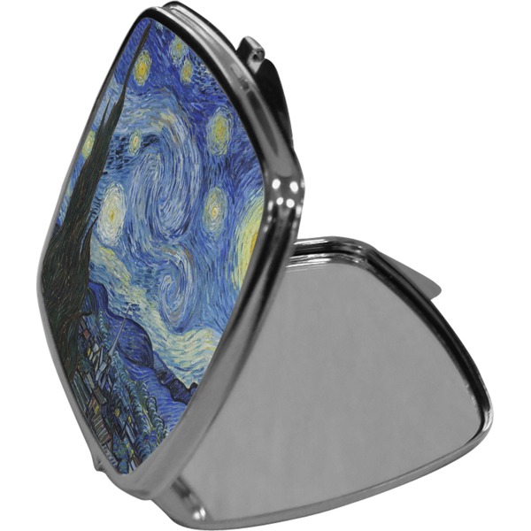 The Starry Night (Van Gogh 1889) Compact Mirror (Side View)
