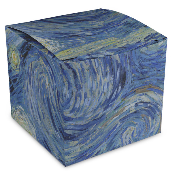 Custom The Starry Night (Van Gogh 1889) Cube Favor Gift Boxes