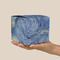 The Starry Night (Van Gogh 1889) Cube Favor Gift Box - On Hand - Scale View