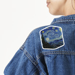 The Starry Night (Van Gogh 1889) Twill Iron On Patch - Custom Shape